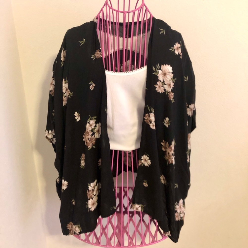 Forever 21 Floral Kimono Cardigan